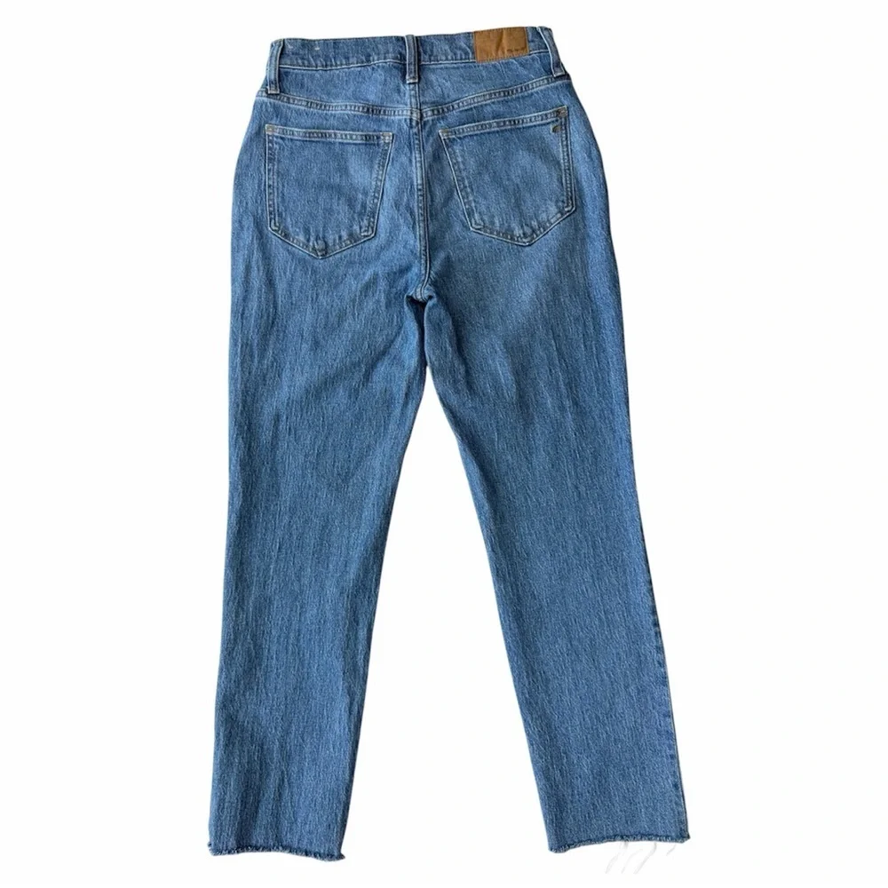 ✅ Madewell High-Rise Blue The perfect Vintage  Jeans frayed hem size 27